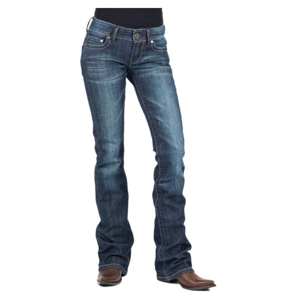 NWT Stetson Hollywood Bootcut Medium Wash Low-Rise Jeans SZ 12